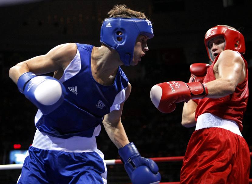 Alexis Vastine combatte con Bradley Saunders alle Olimpiadi di Pechino 2008(REUTERS)